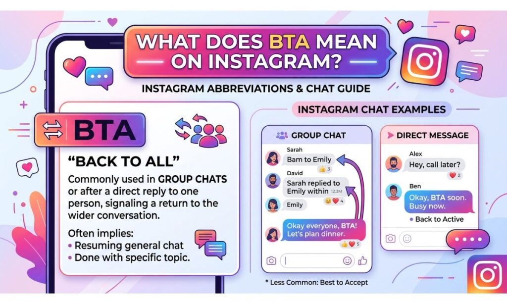 BTA Meaning on Instagram