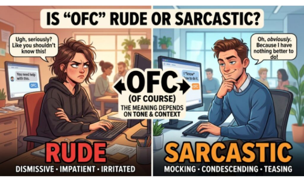 Is OFC Rude or Sarcastic