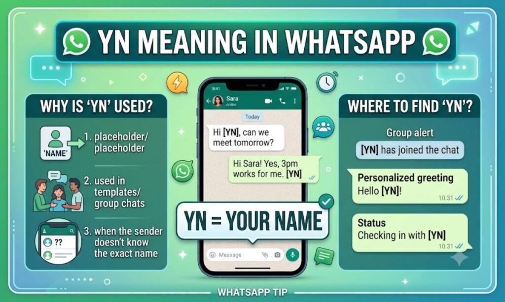 YN Meaning in WhatsApp