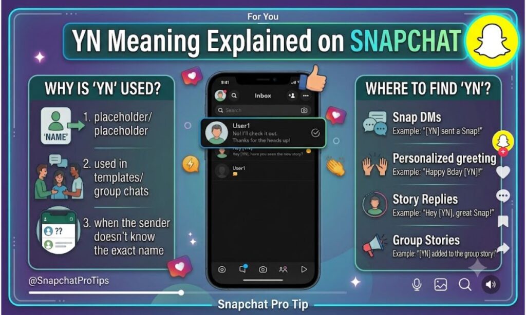 YN Meaning on SNAPCHAT