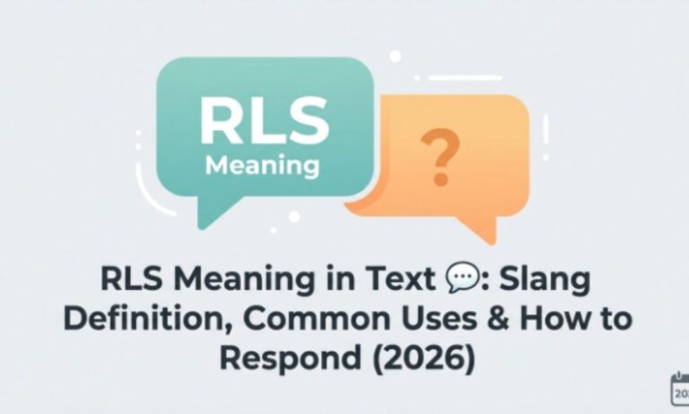 RLS Meaning in Text 💬 Slang Definition, Common Uses & How to Respond (2026)