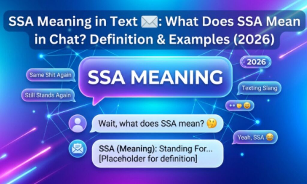 SSA Meaning in Text