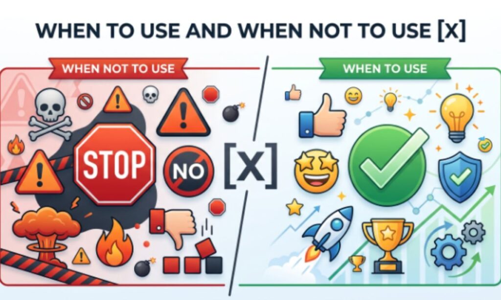 When to Use and When Not to Use X