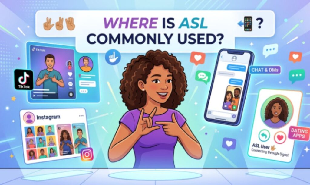 📱 Where Is ASL Commonly Used 