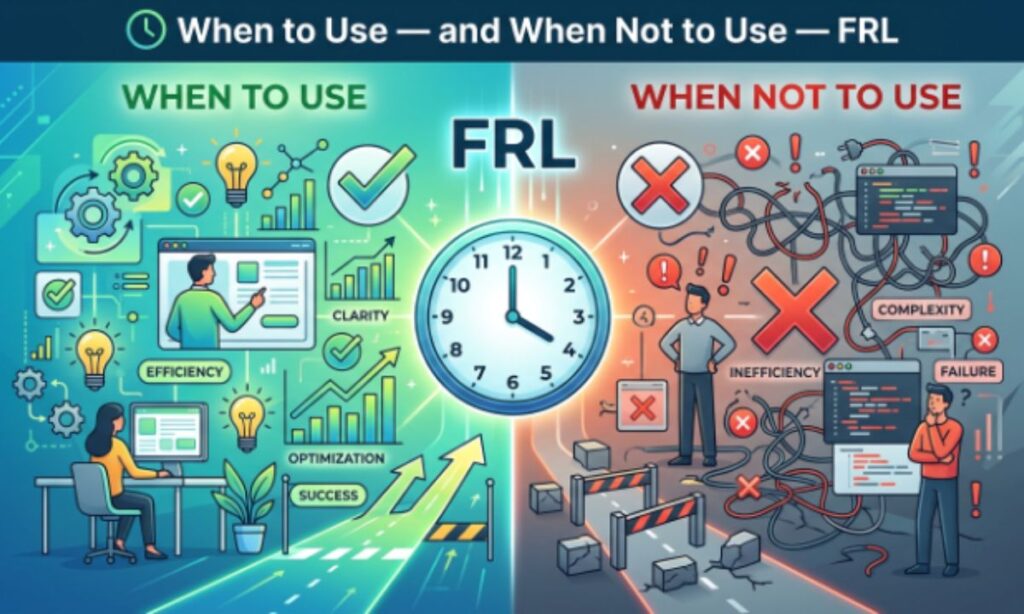 🕓 When to Use — and When Not to Use — FRL