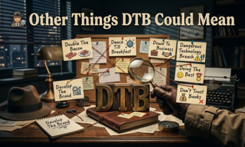 🕵️ Other Things DTB Could Mean