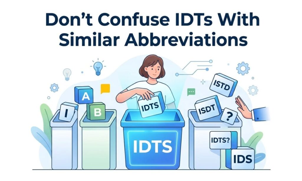 Do not Confuse IDTS With Similar Abbreviations