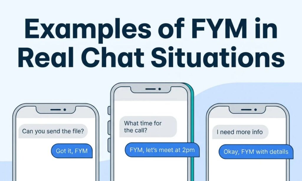 Examples of FYM in Real Chat Situations 