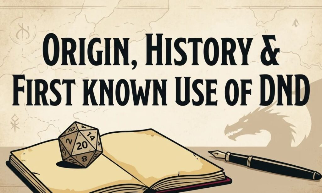 Origin, History & First Known Use of DND