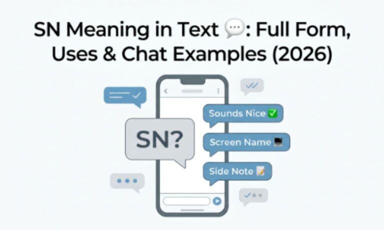 SN Meaning in Text 💬 Full Form, Uses & Chat Examples (2026)