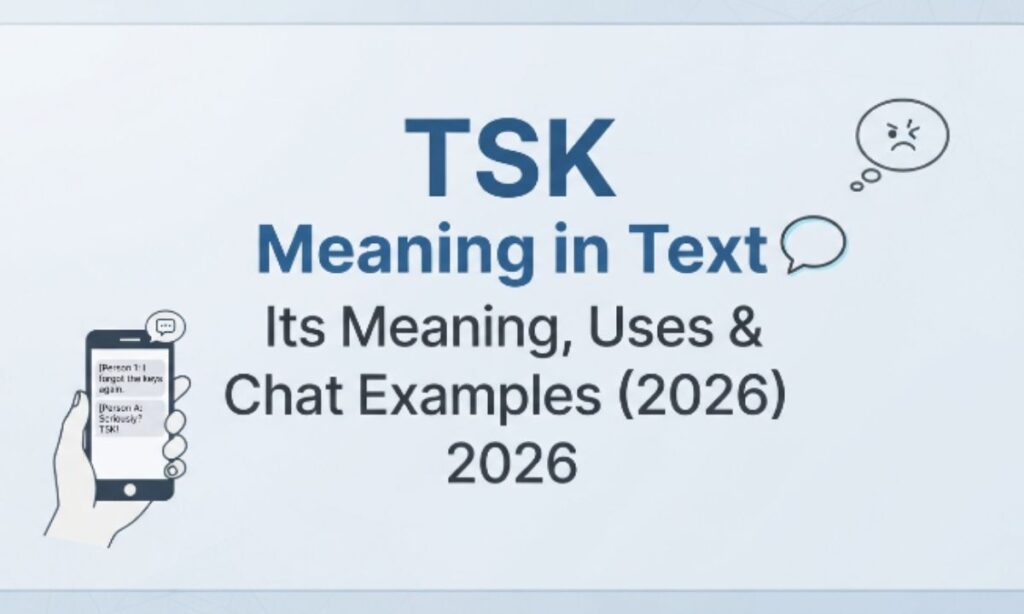 TSK Meaning in Text 💬 Its Meaning, Uses & Chat Examples (2026)