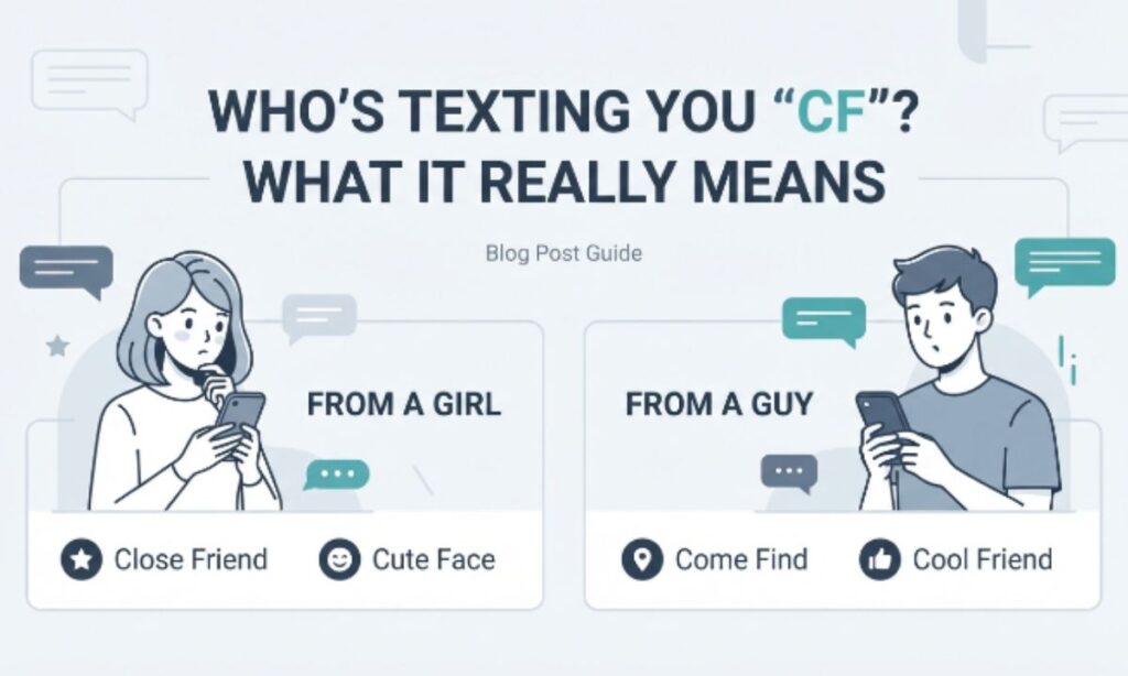 Who is Texting You CF What It Really Means