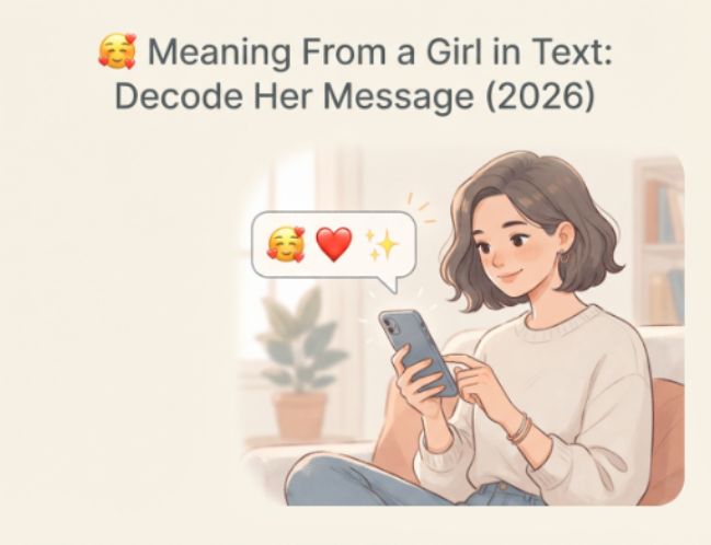 🥰 Meaning From a Girl in Text Decode Her Message (2026)