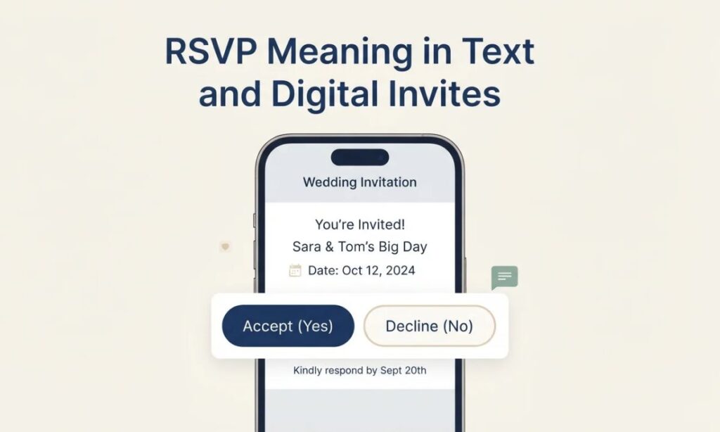 RSVP Meaning in Text and Digital Invites