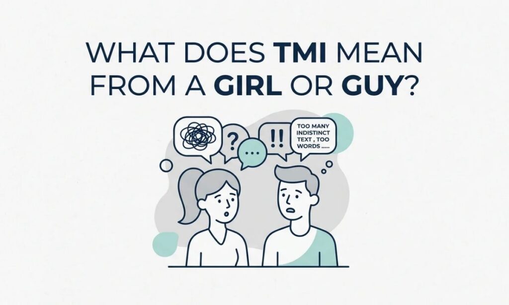 What Does TMI Mean From a Girl or Guy_